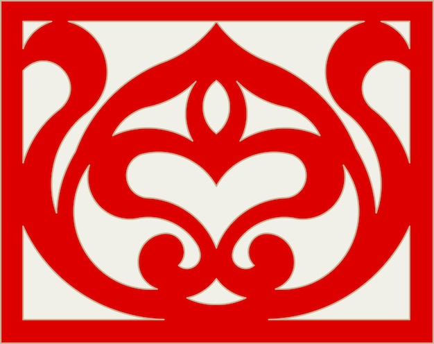 Вектор Роскошная праздничная китайская восточная традиционная культура премиум-классическое украшение красное золото линия искусства