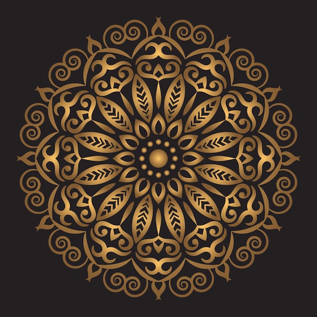 Luxury floral decorative mandala vector design