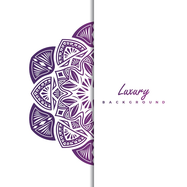 Luxury Floral Mandala Background Vector