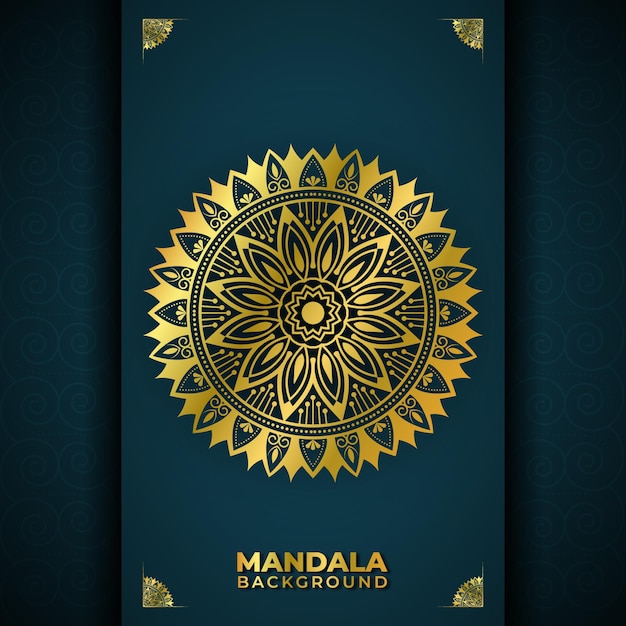 Luxury floral mandala design background