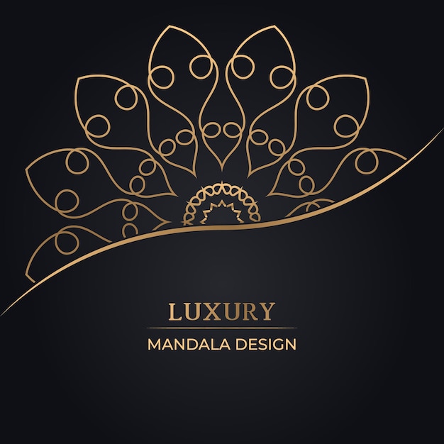 Luxury floral and mandala design background