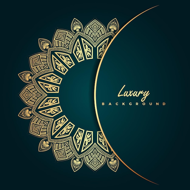 Luxury floral mandala hand drawn vector background