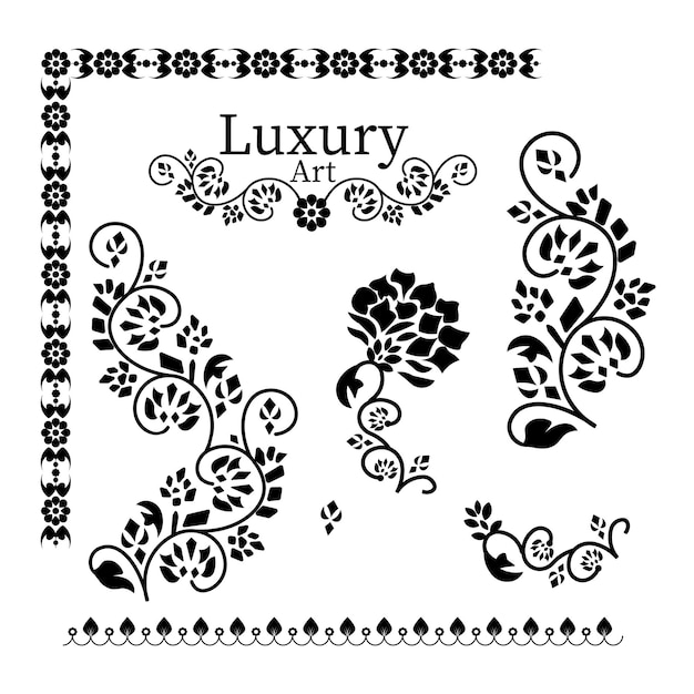 Vector luxury floral pattern vector