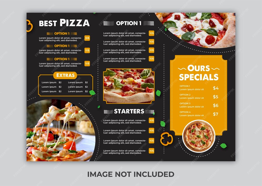 Premium Vector Luxury folding menu template