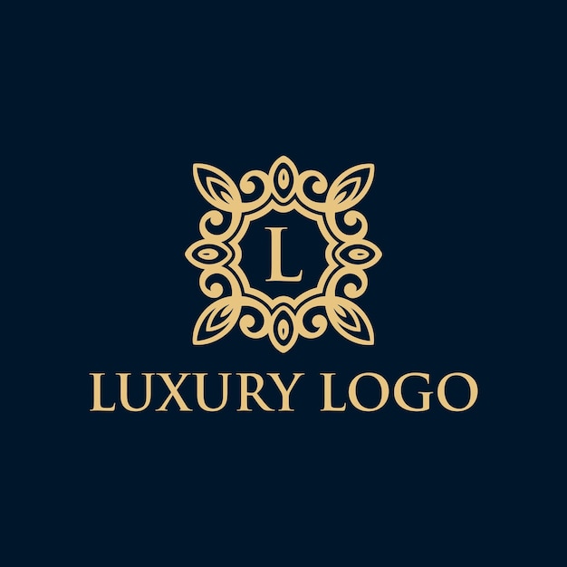 Vector luxury frame logo