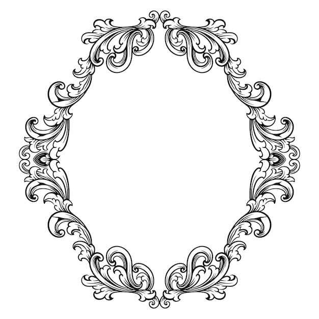 Premium Vector | Luxury frame ornament wedding decoration