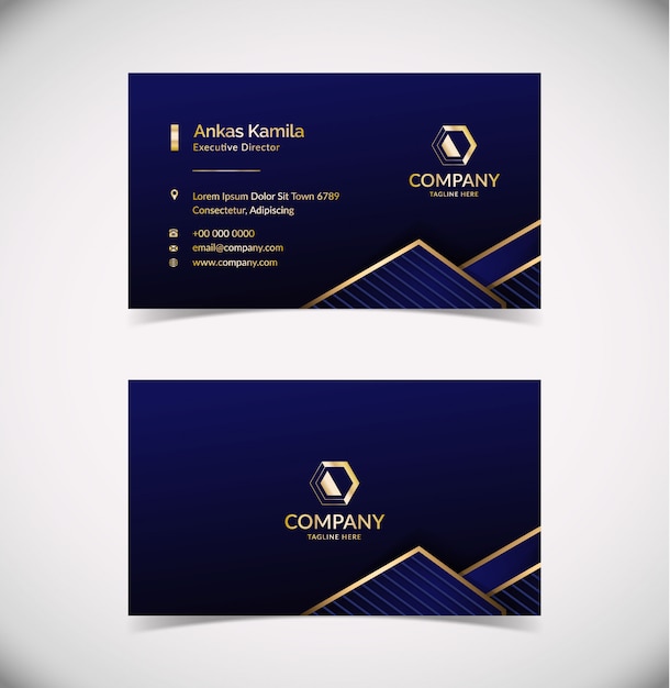 Luxury Geometric Business Card Template