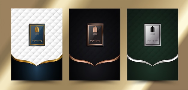 Luxury Geometric Cover  Menu  