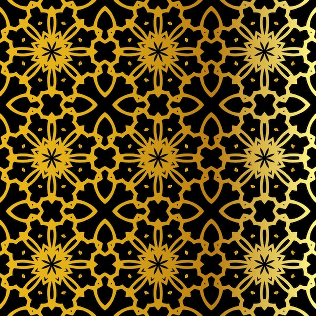 Luxury geometric golden seamless pattern