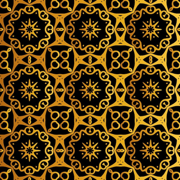 Luxury geometric golden seamless pattern