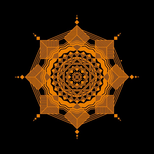 Mandala geometrica di lusso