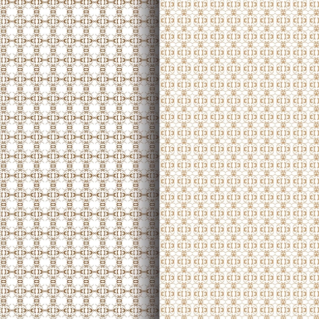 Luxury geometric seamless pattern set