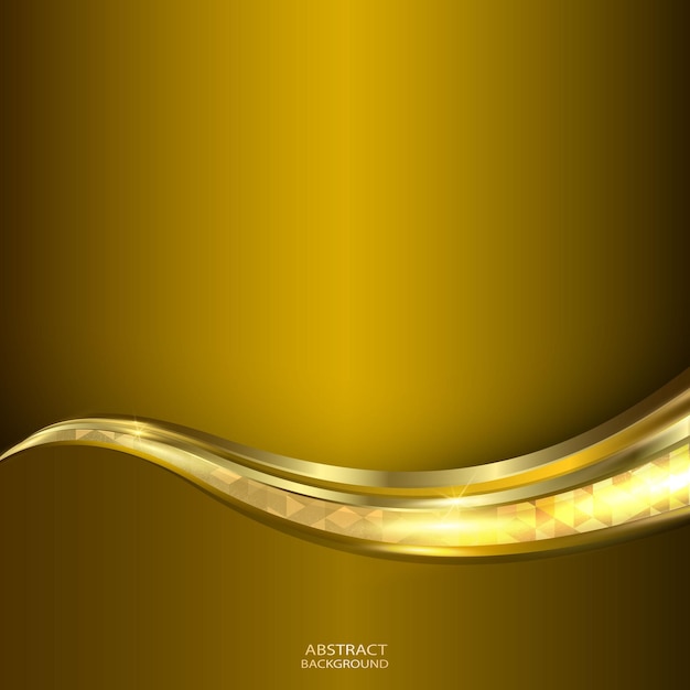 LUXURY GOLD ABSTRACT achtergrond met glanzende vormen vectorillustratie