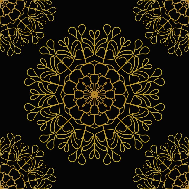 Vector luxury gold background colorful mandala eps file and image