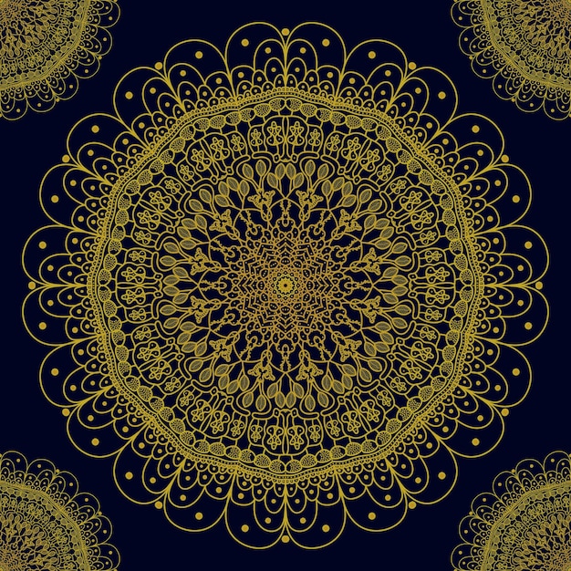 Luxury gold background colorful mandala EPS File And Image