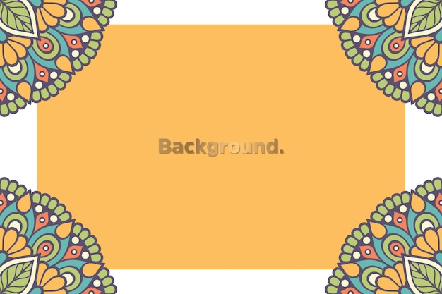 Luxury gold background colorful mandala