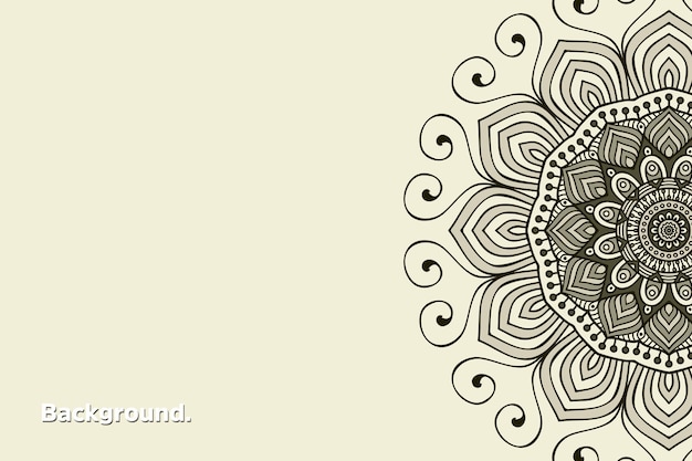 Vector luxury gold background colorful mandala