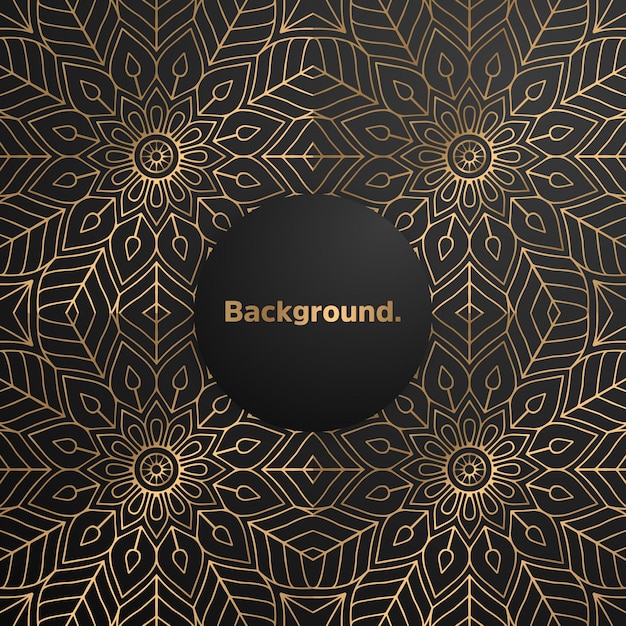 Luxury gold Background colorful mandala