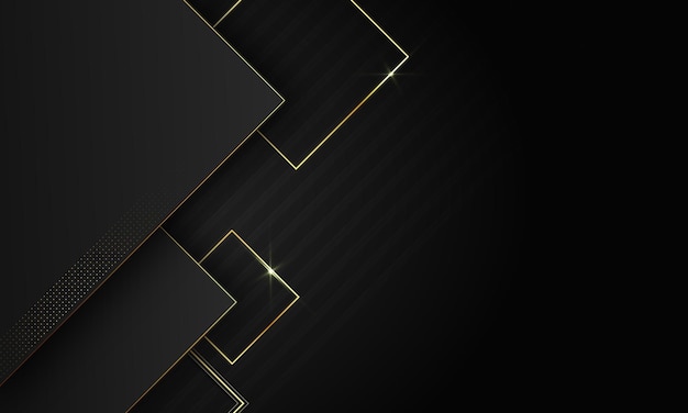 Premium Vector | Luxury gold and black background