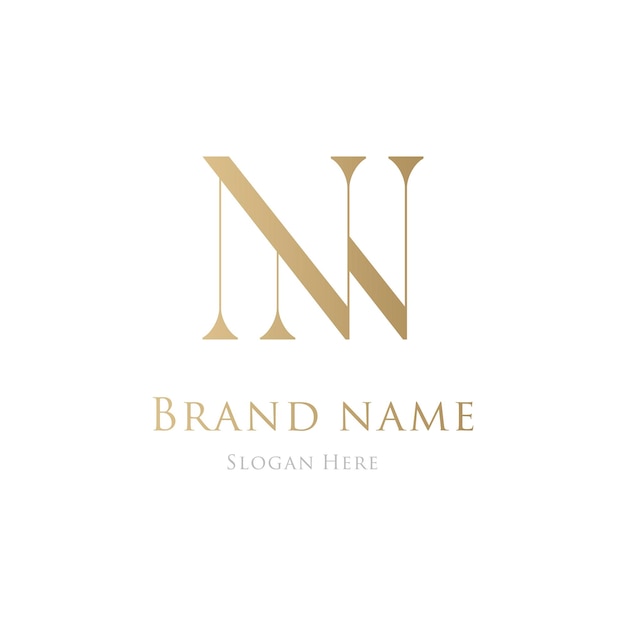 Luxury gold brand modern logo