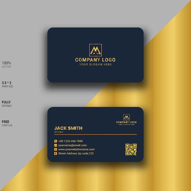 Luxury Gold Business Card
