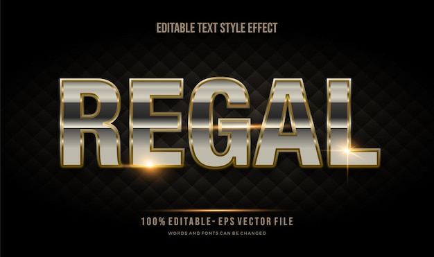 Luxury gold color editable text style effect. gold contour effect. editable font style