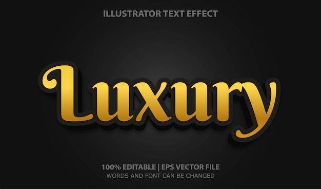 Luxury Gold Editable Text Effect Style