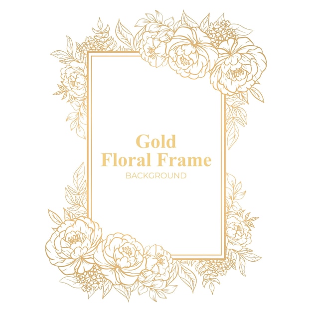 Premium Vector  Luxury white gold flower background