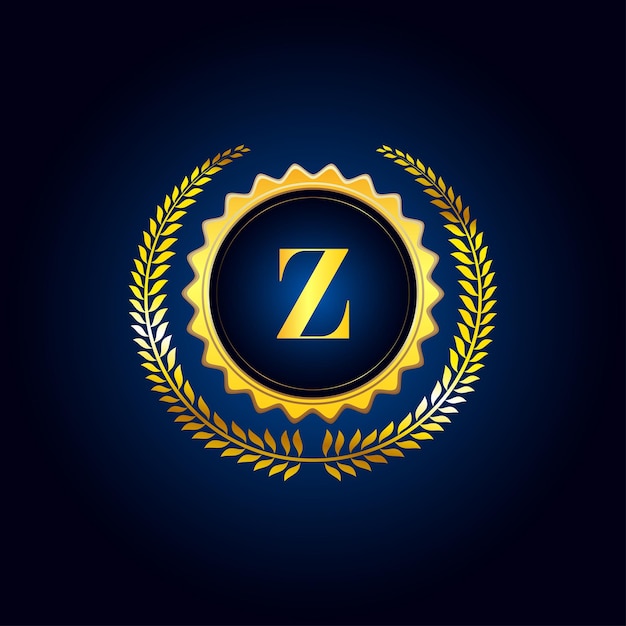 Luxury Gold Letter Z