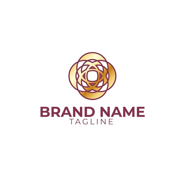 Luxury Gold Logo Template.Suitable for your company  with color Gold