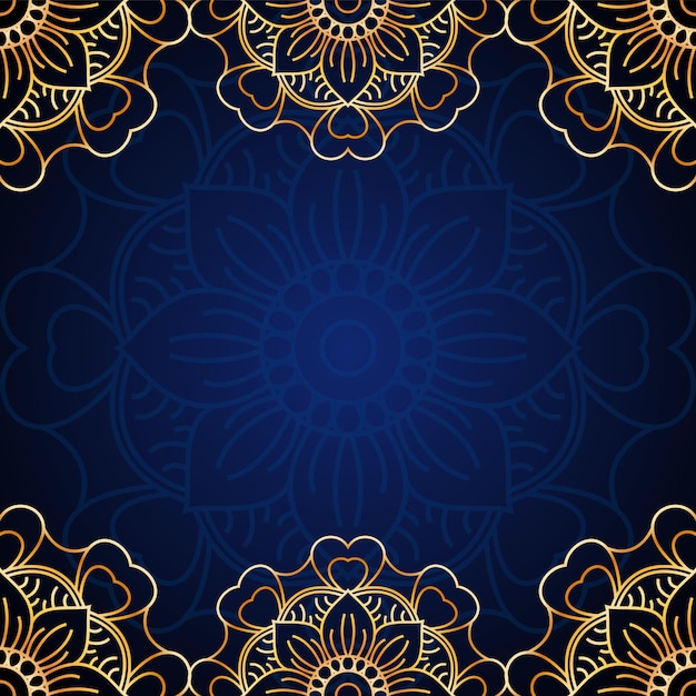 luxury gold mandala abstract background