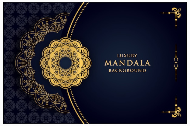 Luxury gold mandala background