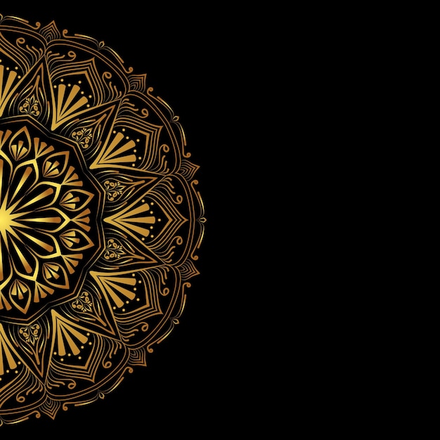 Luxury gold mandala background