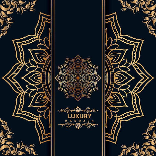 Luxury gold mandala design