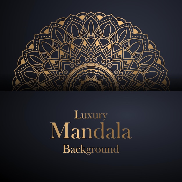 Luxury gold mandala design