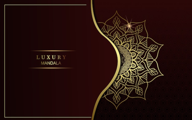 Luxury gold mandala ornate background