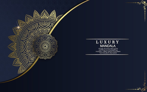 Luxury gold mandala ornate background