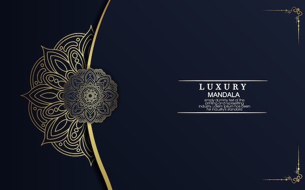 Luxury gold mandala ornate background