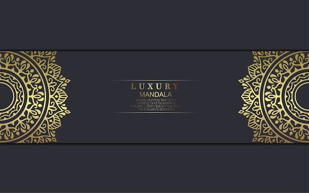 Luxury gold mandala ornate background