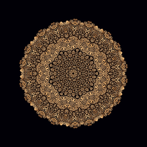 Luxury gold mandala