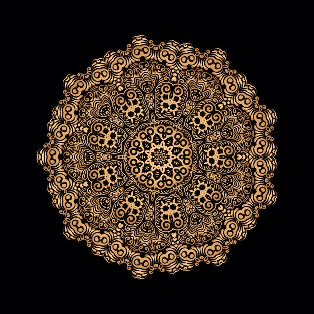 Luxury gold mandala