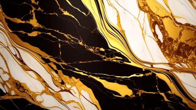 Вектор текстуры роскошного золотого мрамора Панорамный дизайн текстуры мрамора