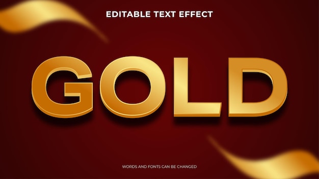 Luxury gold text effect