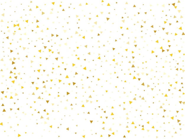 Luxury Gold Triangular Confetti Background Vector illustration