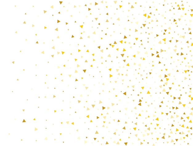 Luxury Gold Triangular Confetti Background Vector illustration