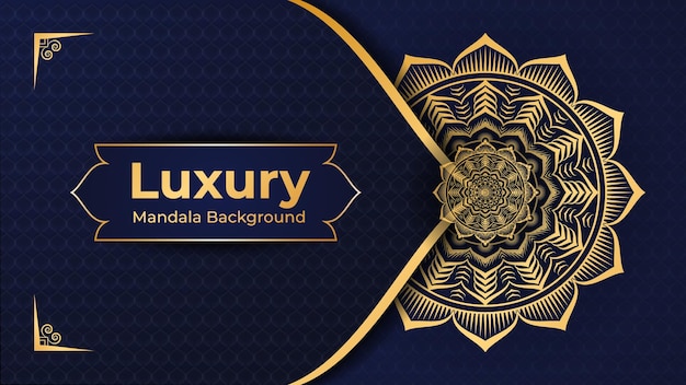 Luxury golden arabesque pattern mandala background with Arabic Islamic east style