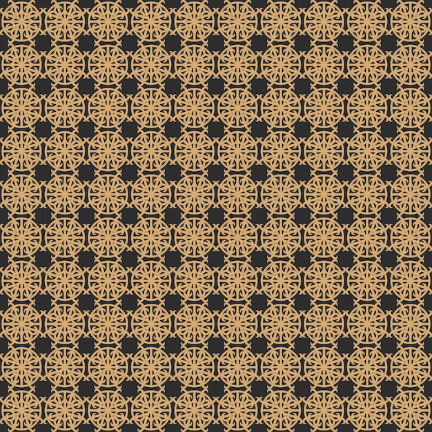 Luxury golden art deco ornamental seamless pattern