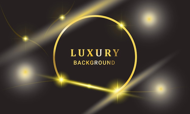 Luxury golden black background for social media design vector