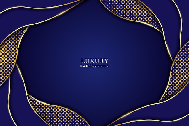 Luxury Golden Blue Background