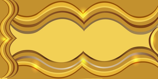 luxury golden crooked background vector